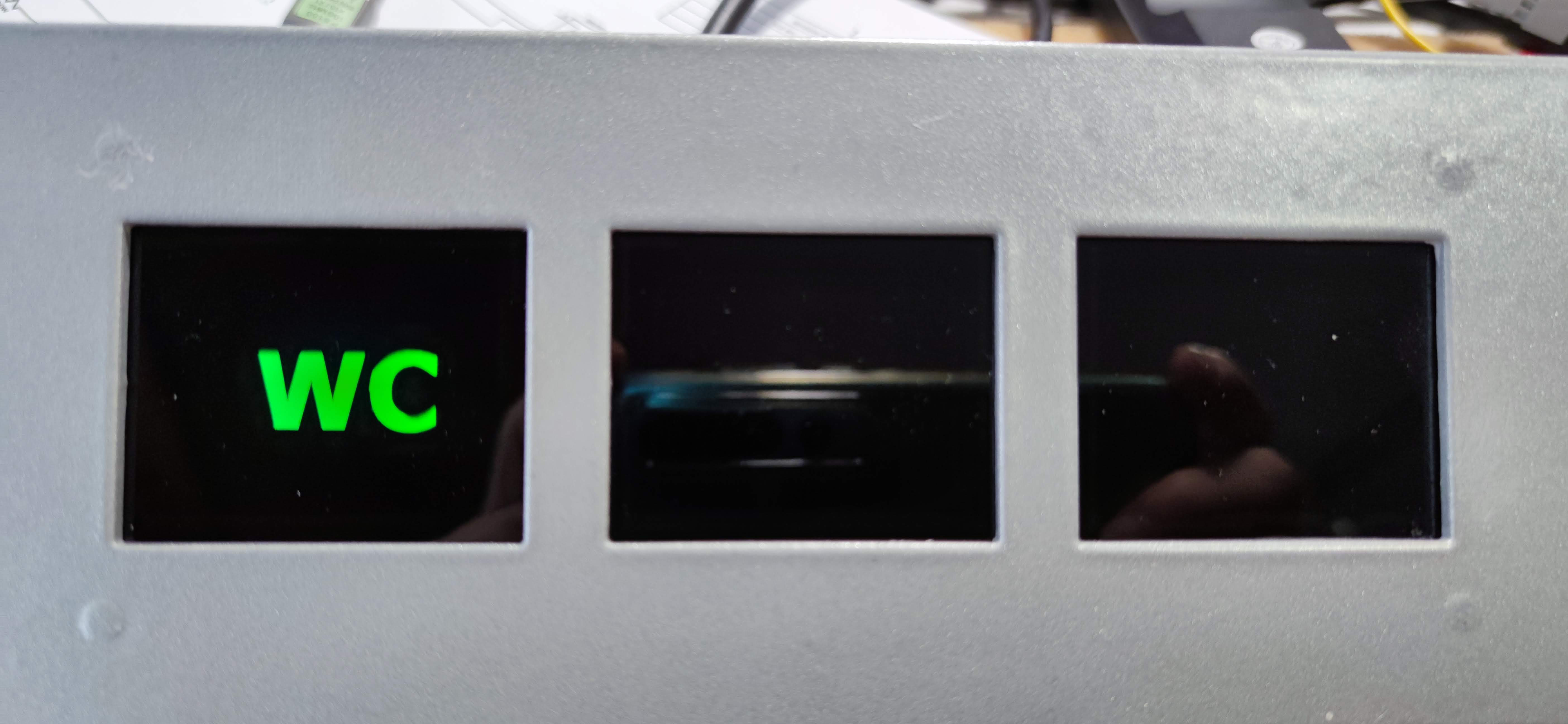 Train WC lamp full view